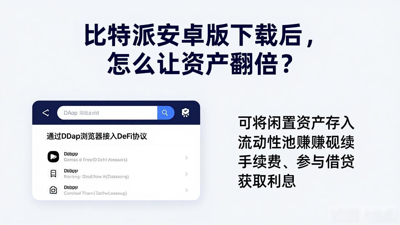 比特派安卓版资产管理_如何通过比特派安卓版下载进行资产增值？_去中心化交易参与