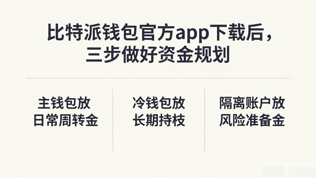 资金计划三份法_如何通过比特派钱包下载官方app制定资金计划？_比特派钱包官方下载