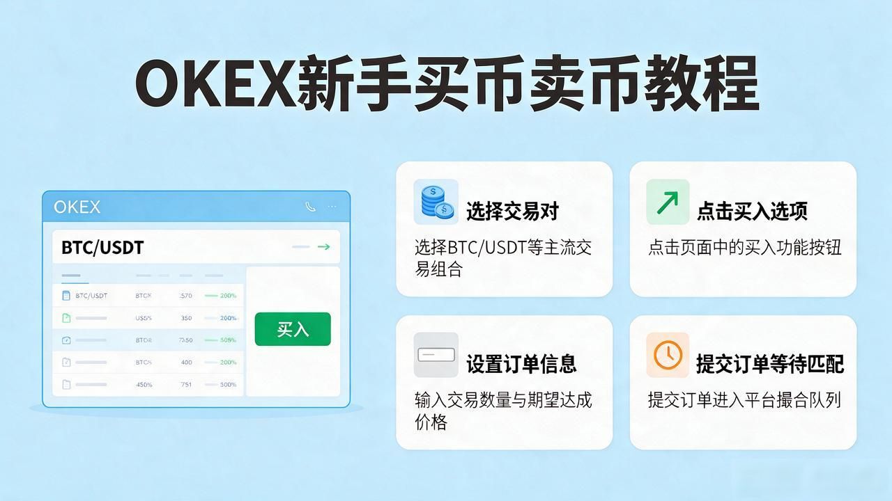 OKEX怎么买币卖币？新手完整交易教程