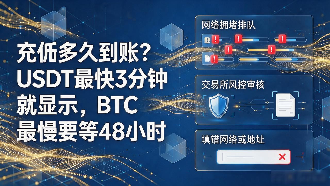 充币迟迟不到账原因分析_主流币种到账时间对比_数字货币充币多久到账