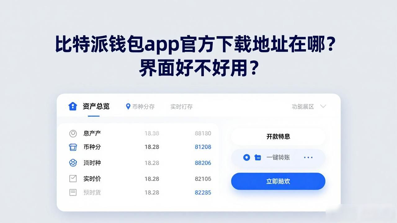 比特派钱包官方下载_比特派钱包安全性能_比特派钱包app官方下载地址的交互与用户界面