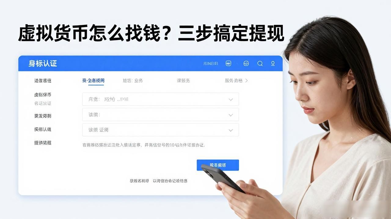 虚拟货币怎么换成钱？三步搞定提现
