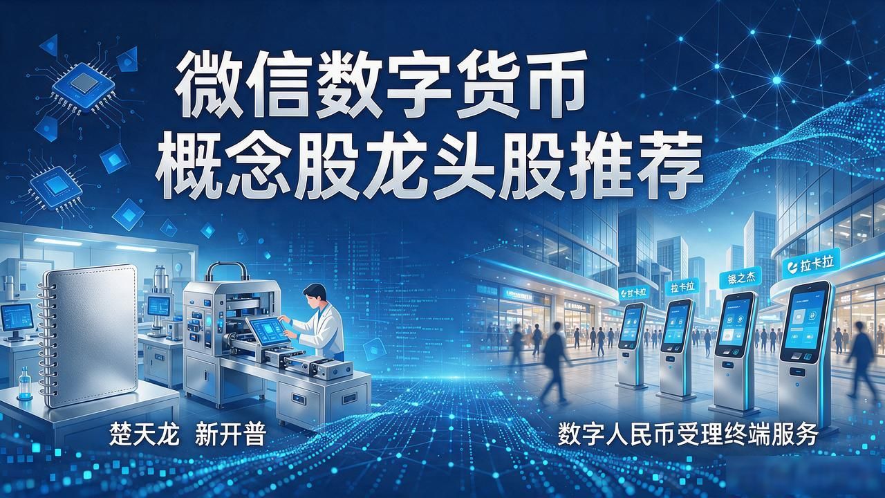 微信数字货币概念股龙头股推荐