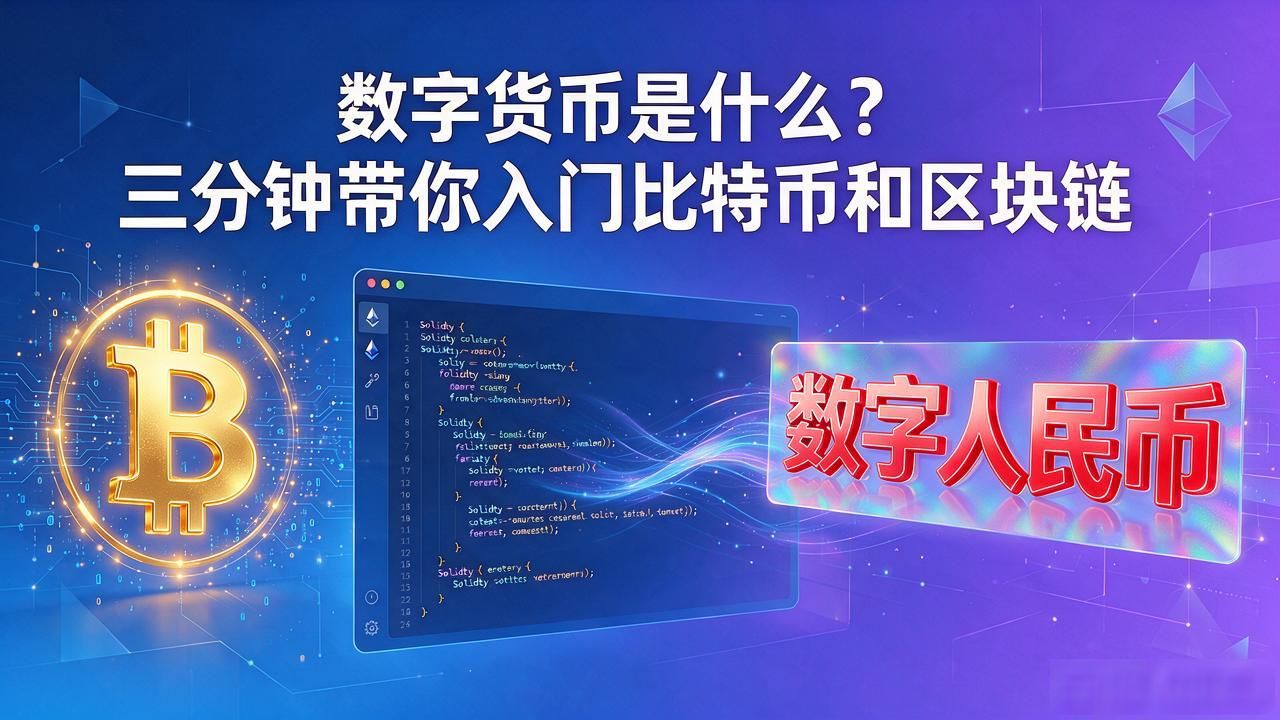 数字货币是什么？三分钟带你入门比特币和区块链