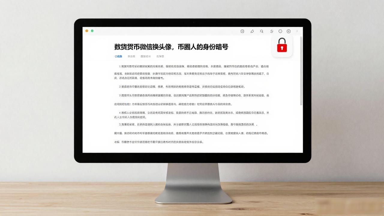 数字货币微信换头像，币圈人的身份暗号