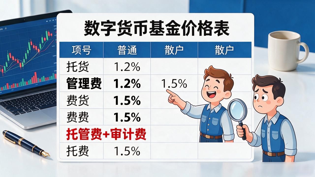 数字货币基金净值更新频率_数字货币基金价格表_托管费审计费影响