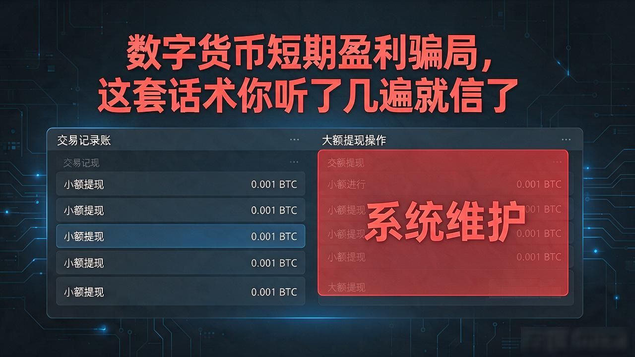 数字货币短期盈利骗局_数字货币短期盈利骗局_资金盘识别方法