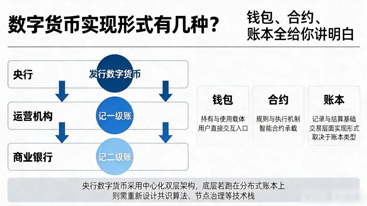 数字货币的实现形式_软钱包硬钱包SM2国密算法_数字货币载体记账方式交易机制