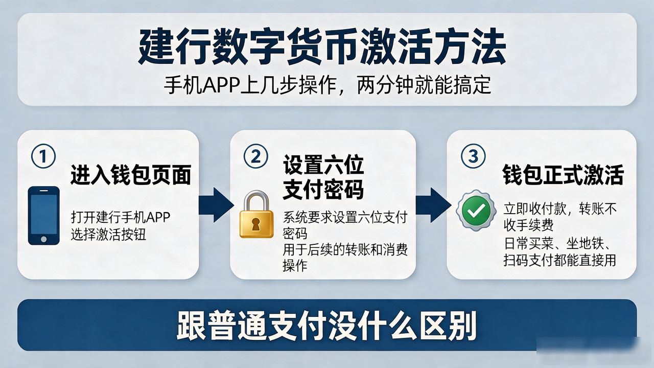 数字人民币建行手机银行激活步骤_建行数字货币激活方法_实名认证人脸识别设置支付密码