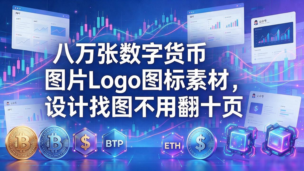 八万张数字货币图片Logo图标素材大全，设计找图不用翻十页