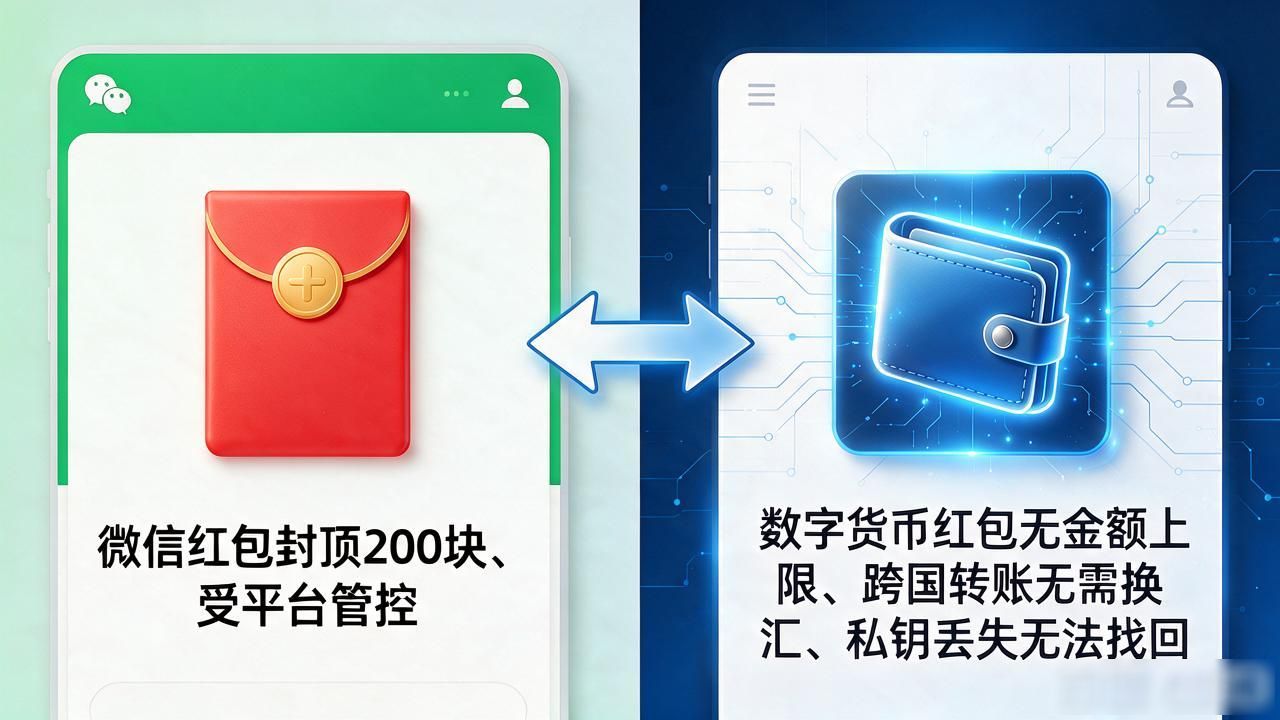 数字货币红包什么意思？它跟微信红包到底有啥区别