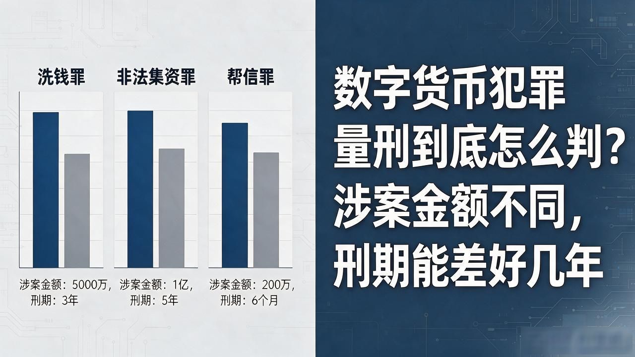 数字货币犯罪量刑到底怎么判？涉案金额不同，刑期能差好几年