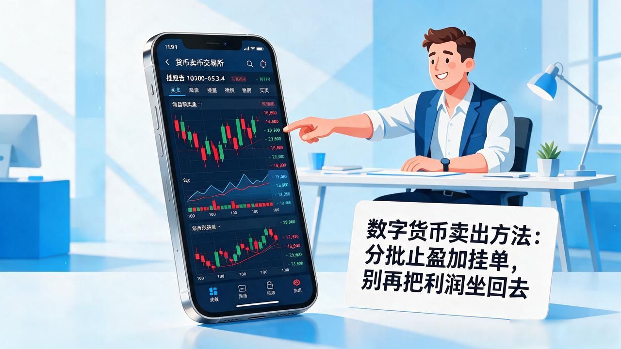 数字货币卖出方法：分批止盈加挂单，别再把利润坐回去