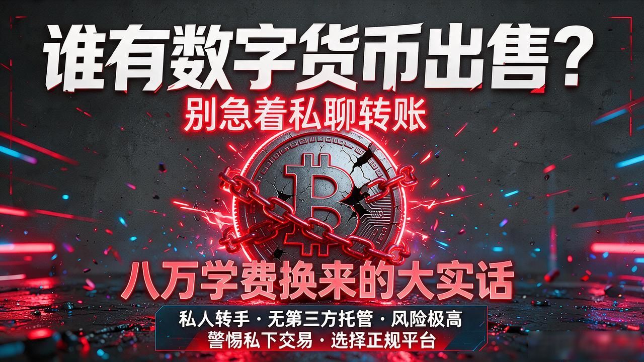 谁有数字货币出售？别急着私聊转账，八万学费换来的大实话