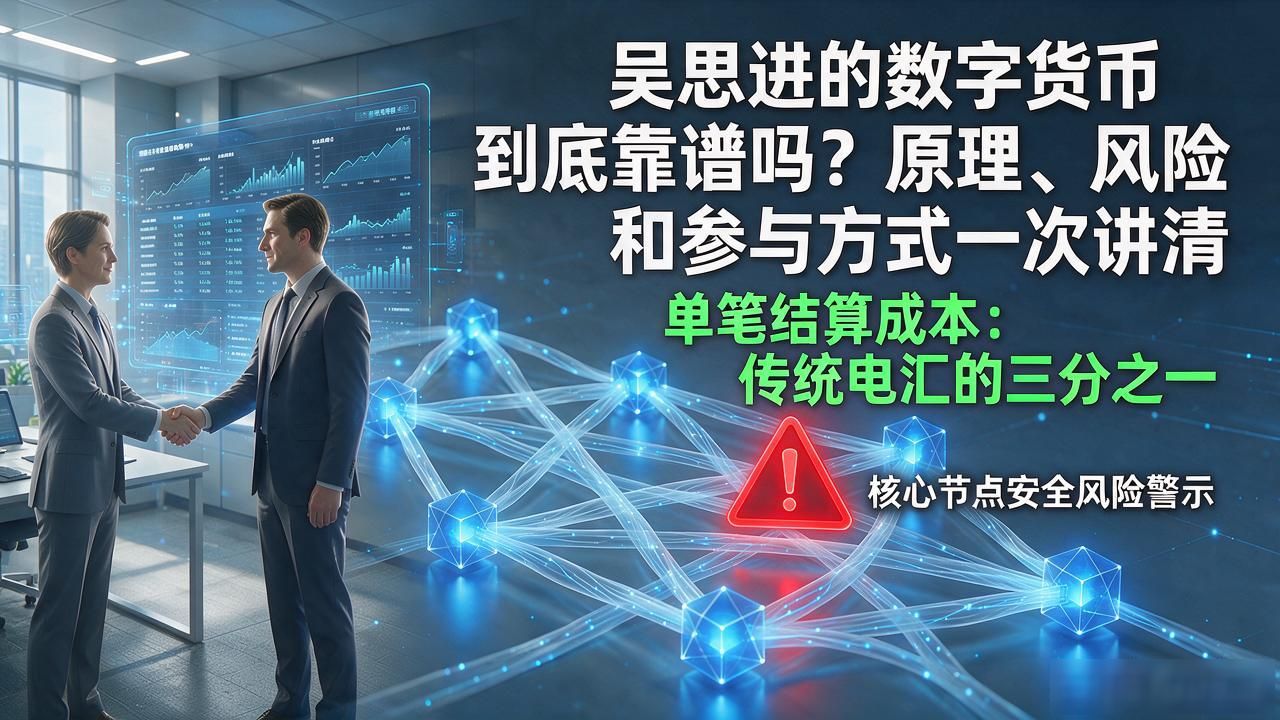 吴思进的数字货币到底靠谱吗？原理、风险和参与方式一次讲清