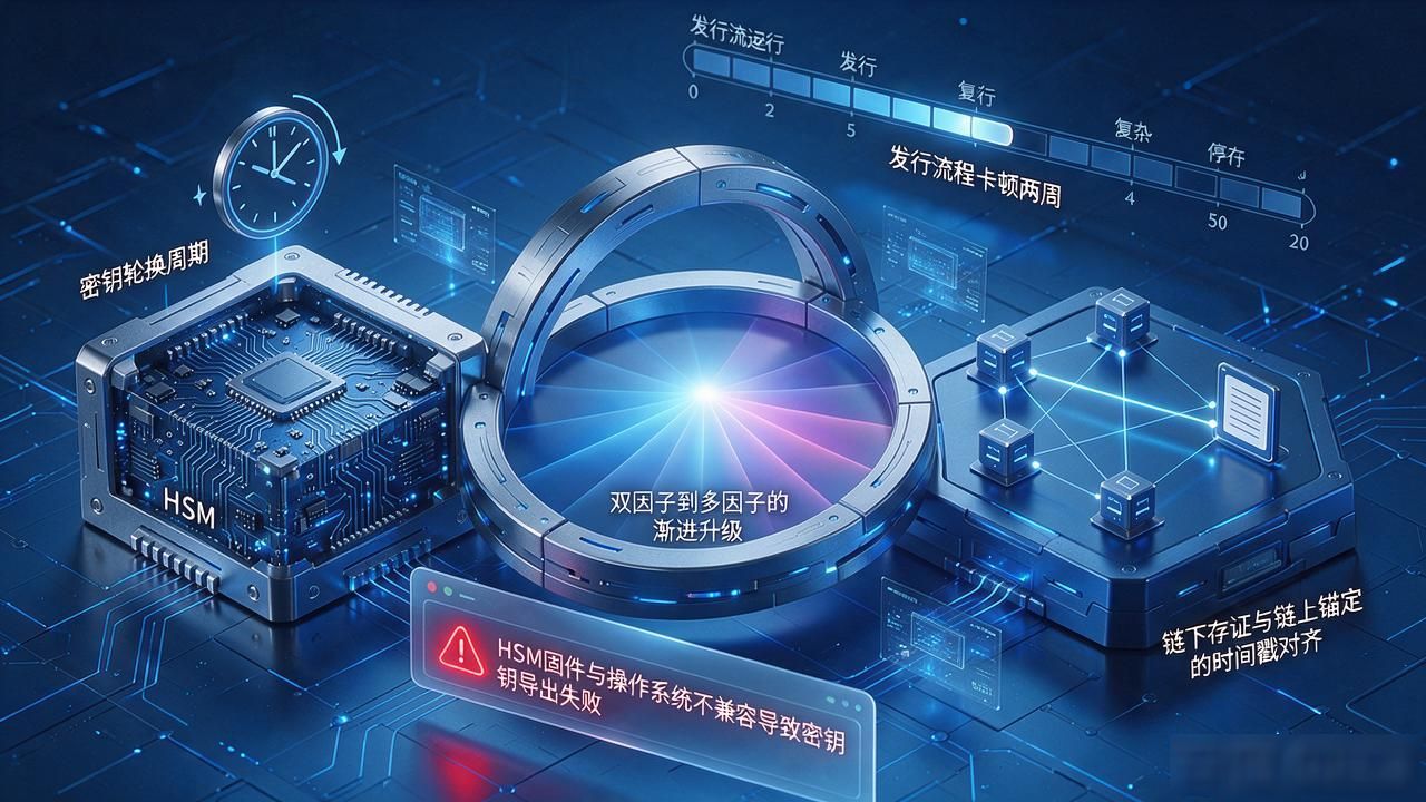 数字货币清算层联盟链中央清算混合架构瓶颈_数字货币基础设施建设_数字货币安全体系硬件安全模块密钥轮换周期双因子多因子渐进升级链下存证链上锚定时间戳对齐