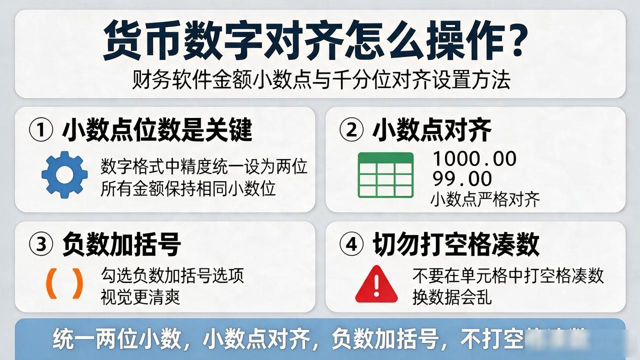 报表格式设置_货币数字对齐怎么操作_财务系统货币对齐