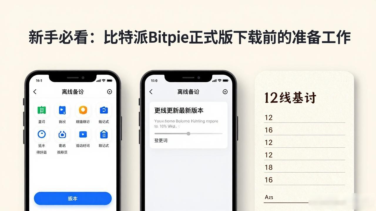 比特派Bitpie正式版下载前的准备工作_比特派Bitpie下载前准备_加密货币钱包安全设置