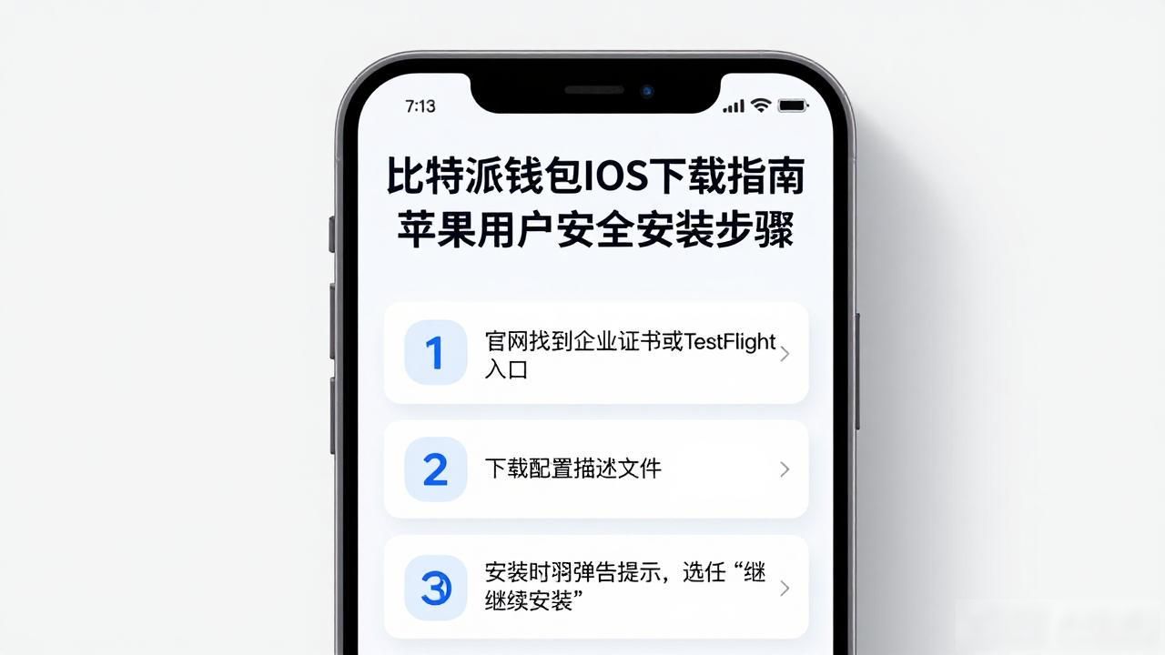 iOS用户：如何进行比特派钱包手机版下载_比特派iOS配置教程_iOS安装比特派去中心化钱包