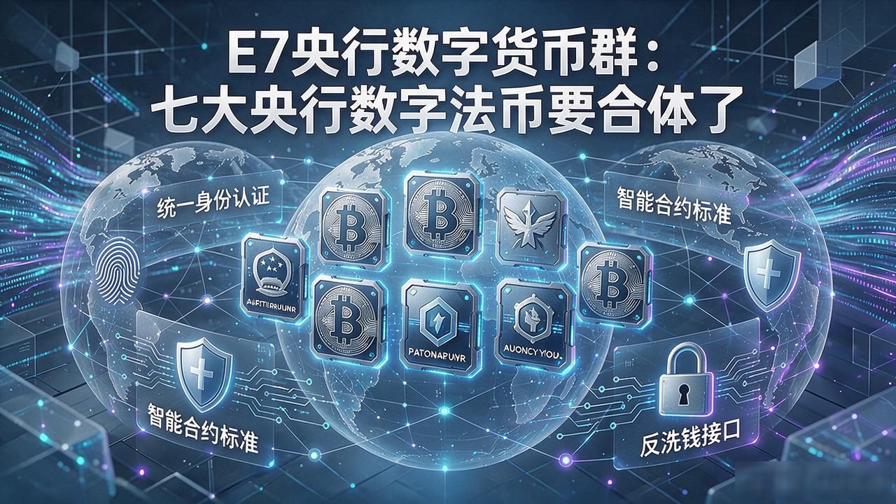E7央行数字货币群_七国央行数字法币协同框架_E7央行数字货币群
