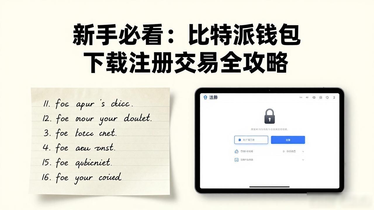 比特派钱包新手操作指南_从注册到交易：下载比特派钱包的完整用户指南，确保您不再迷失。_比特派钱包下载安全注意事项