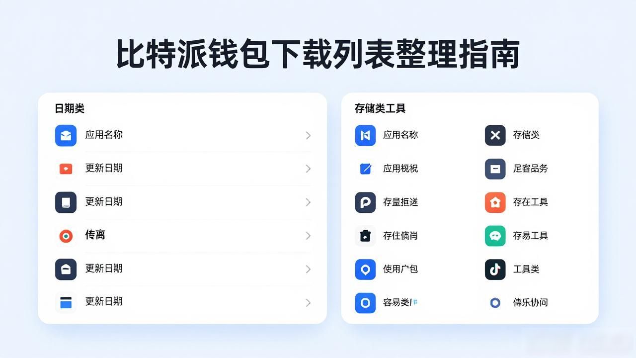 整理比特派钱包的下载列表_比特派钱包下载列表清理方法_比特派钱包下载列表管理