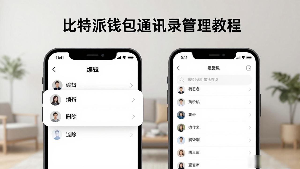 添加和管理联系人方法_比特派钱包通讯录功能_如何在比特派钱包app中文版中管理通讯录