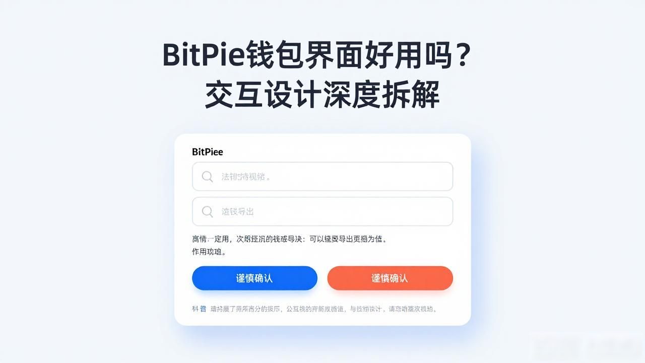 BitPie钱包界面设计_BitPie钱包多链切换逻辑_BitPie 钱包的用户界面与交互设计解析