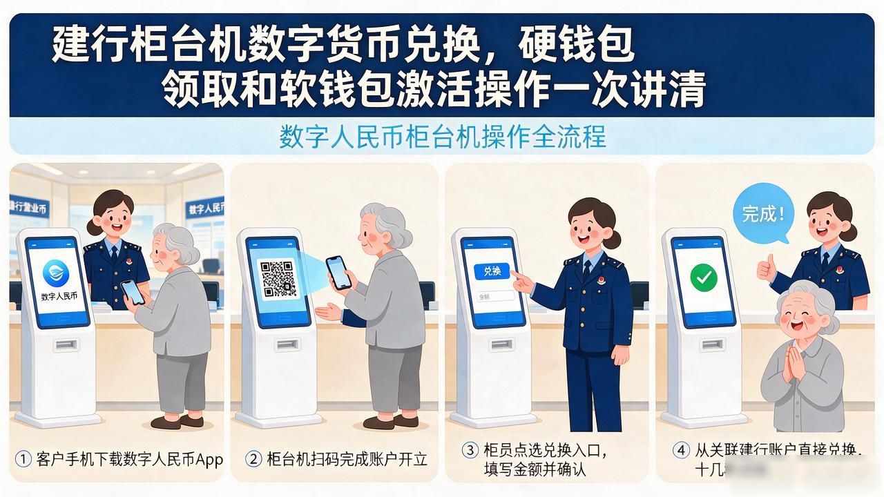硬钱包软钱包办理流程_建行柜台机数字货币_数字人民币柜台机操作