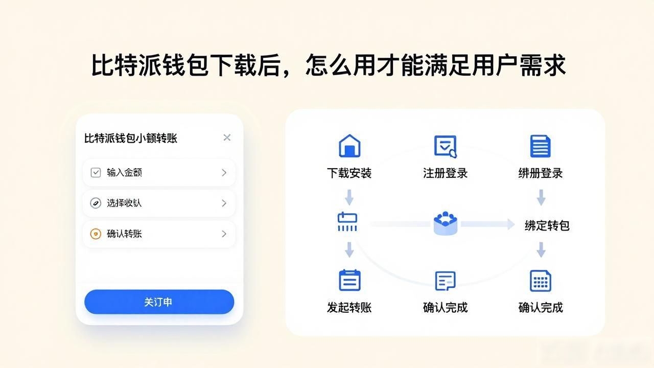 比特派钱包下载页面设计要点_比特派钱包下载后引导与功能落地_如何通过比特派钱包下载服务用户需求？